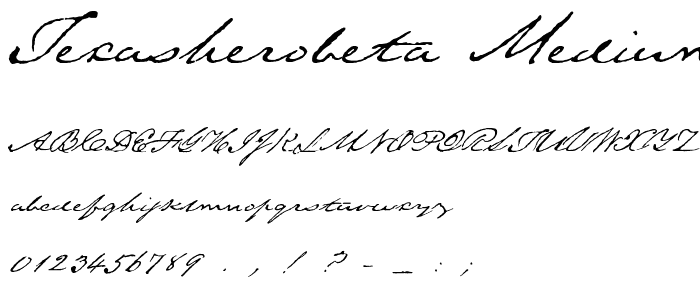 TexasHeroBETA Medium font